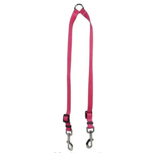 Yellow Dog Design Magenta Simple Solid Coupler Dog Leash, Large-1" Wide and 12 t